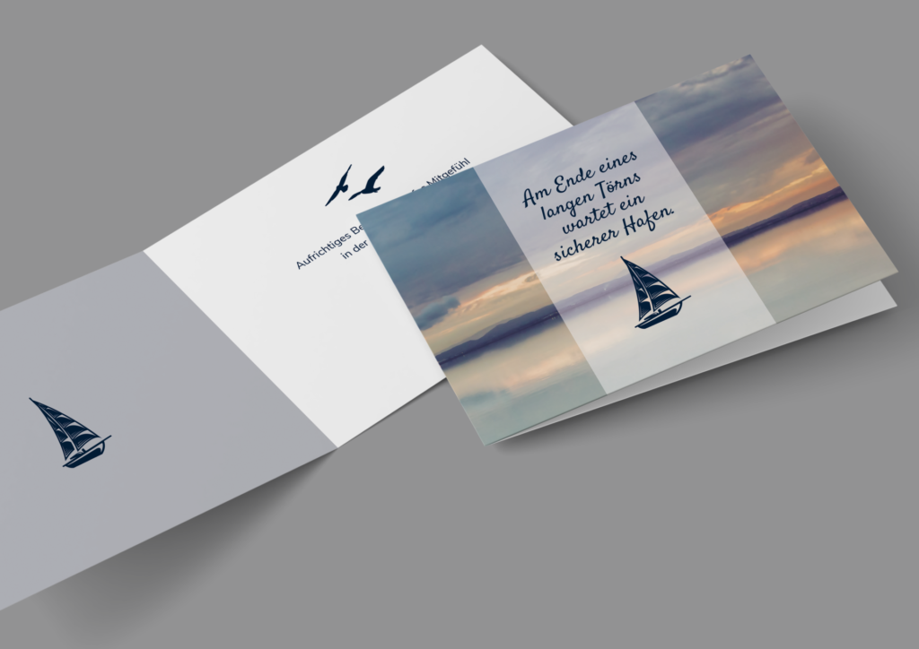 Segelverein kiel SVK-Trauerkarte