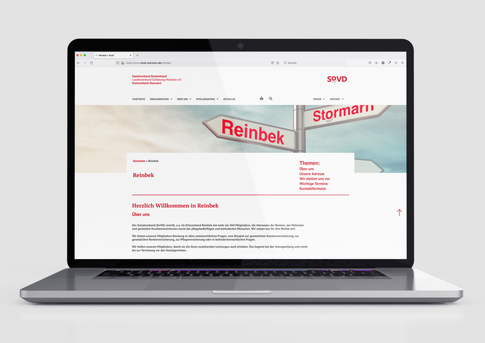 SoVD-Reinbek-Webseite-Onepager