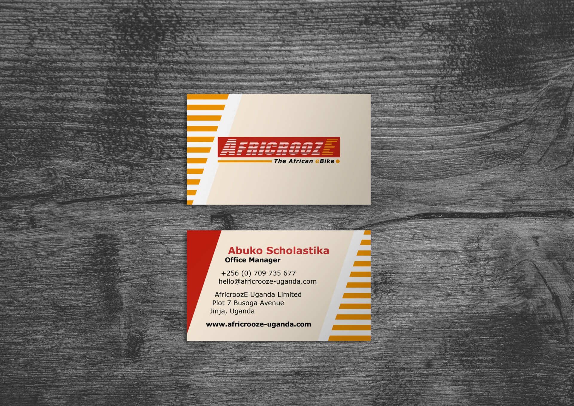 Africrooze-visitenkarte